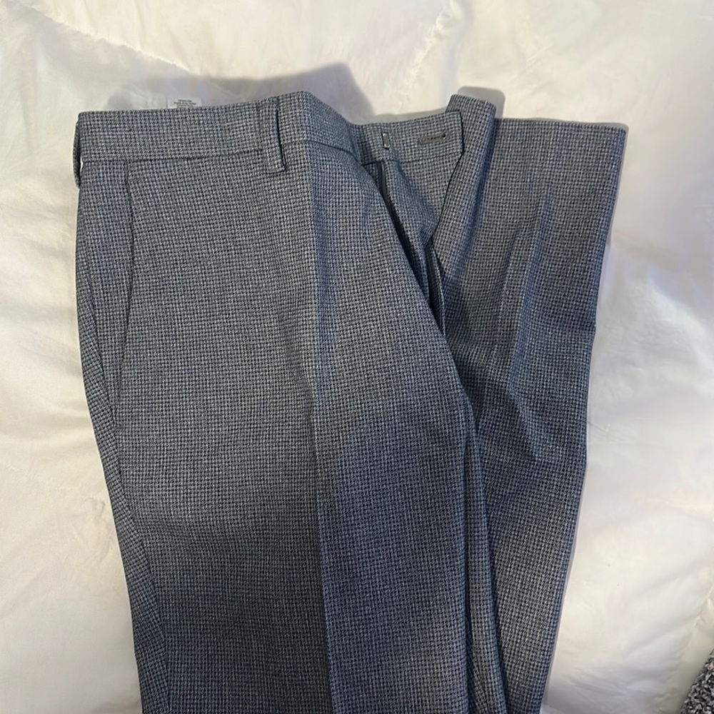 Topman size 32 suit pants checkered blue grey